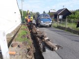Zahájená oprava silničních obrub na ulici Růžová