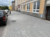 Dokončená oprava chodníku a výstavba oplocení na ul. 1 máje